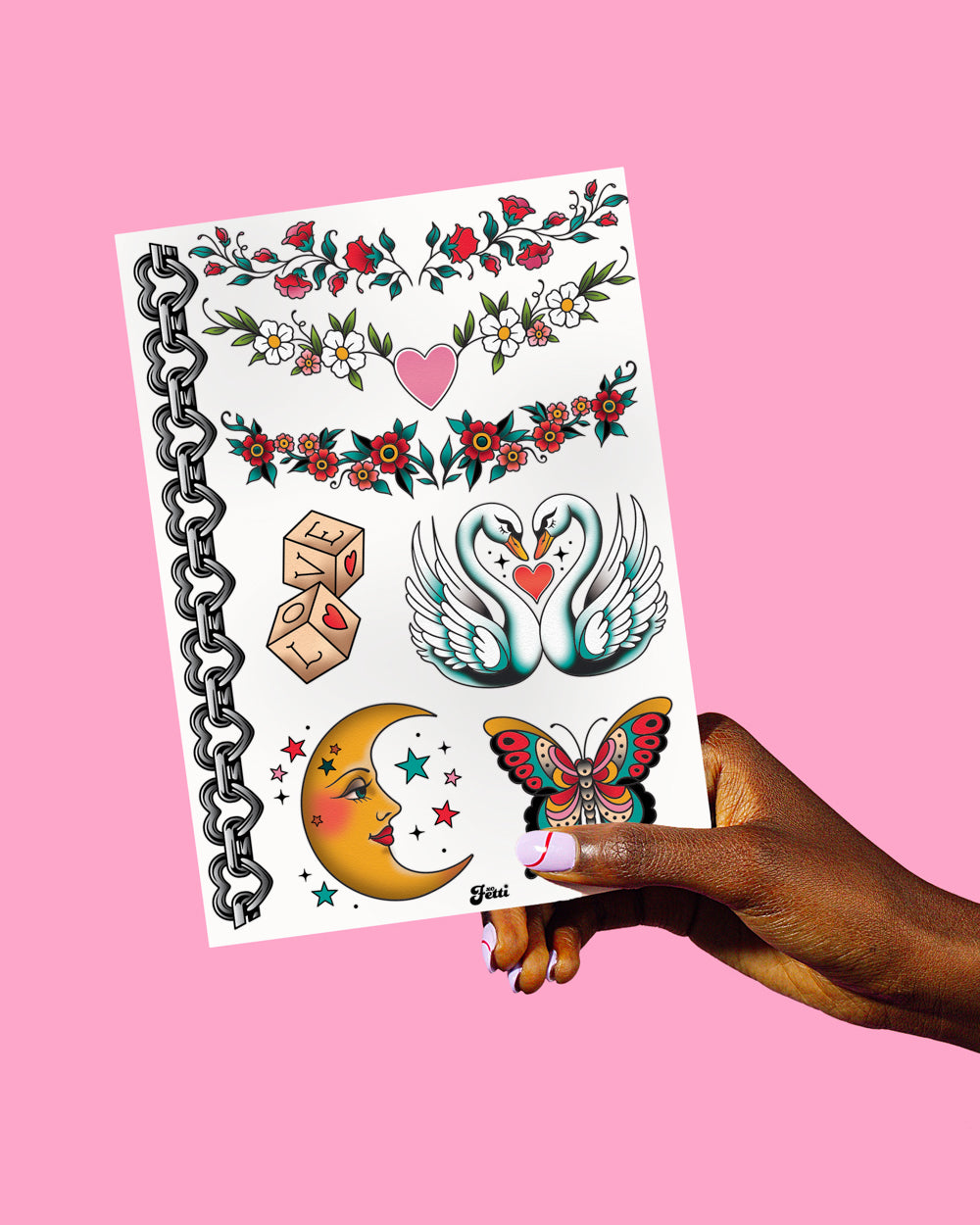 Vintage Flash Tattoos - 44 old school temporary tattoos