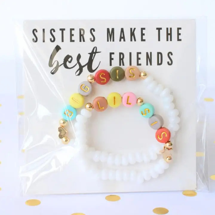 Sisters Bracelet Set - Matching Jewelry, Motherhood Gift