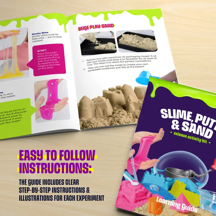 Slime, Putty & Sand Sensory Science Kit - Slime For Kids