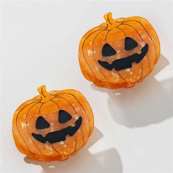 Jack O Lantern Pumpkin Claw Clip