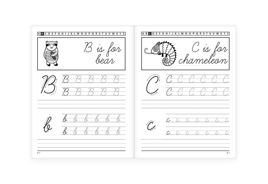 The Cursive Handwriting Workbook For Kids