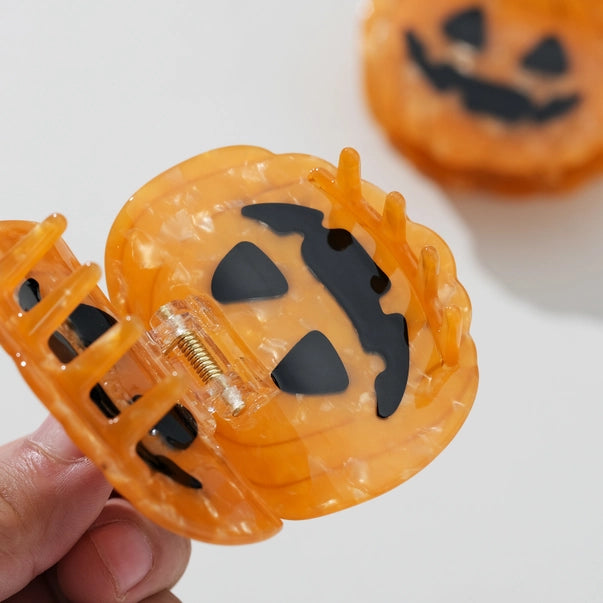 Jack O Lantern Pumpkin Claw Clip