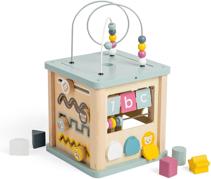 Bigjigs Toys Wooden Activity Cube