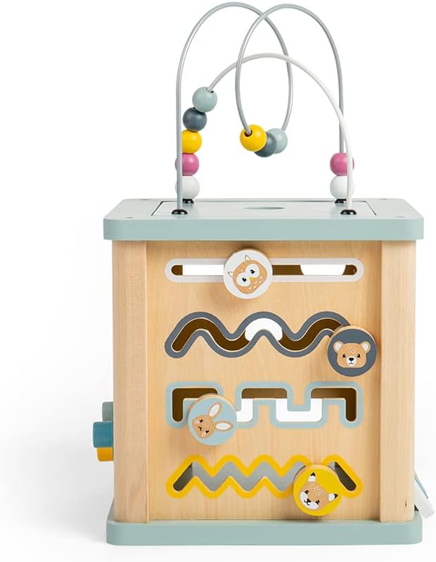 Bigjigs Toys Wooden Activity Cube
