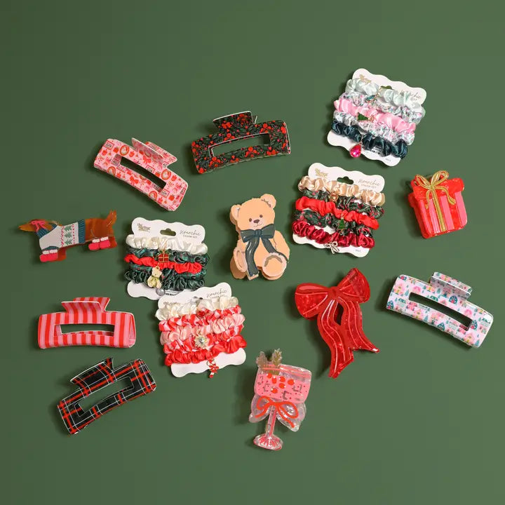 Scrunchie Charm Set-Sugarplum Lane