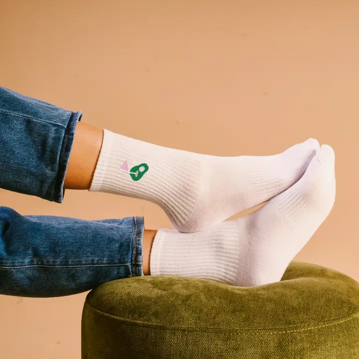 Embroidered Crew Socks–Golf