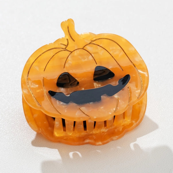Jack O Lantern Pumpkin Claw Clip