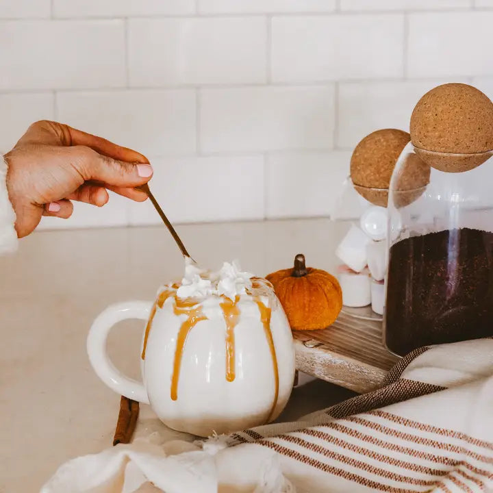 Cream Pumpkin Coffee Mug - Fall Decor & Gifts
