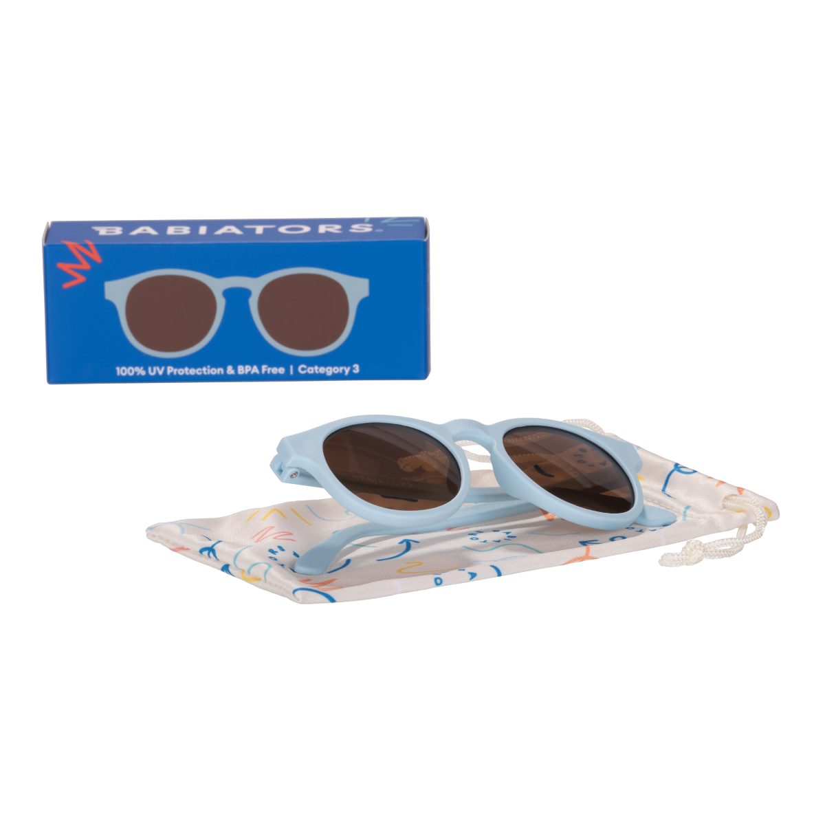 Baby Blue Keyhole I Amber Lenses
