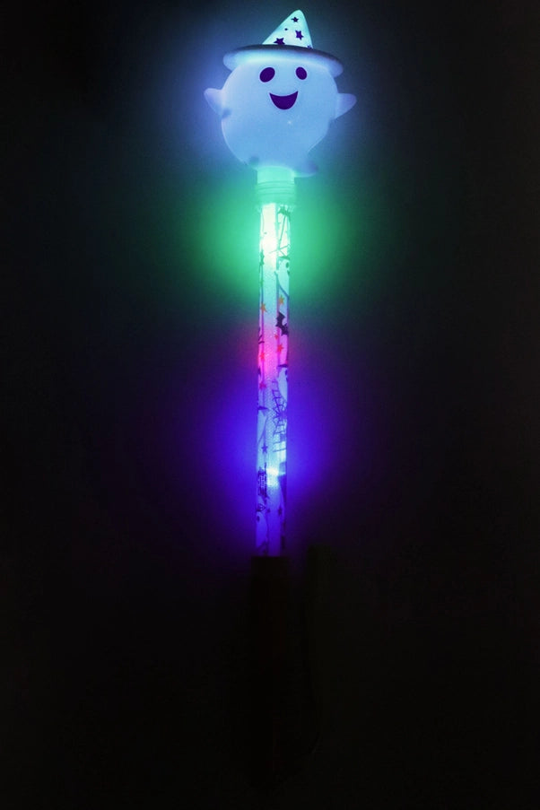 Ghost Pumpkin Head Colorful Led Light-Up Wand