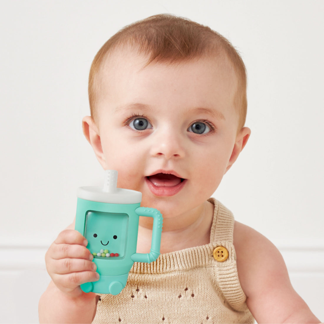 Sweetie Shake Plus™ Rattle & Teether - Tucker the Tumbler