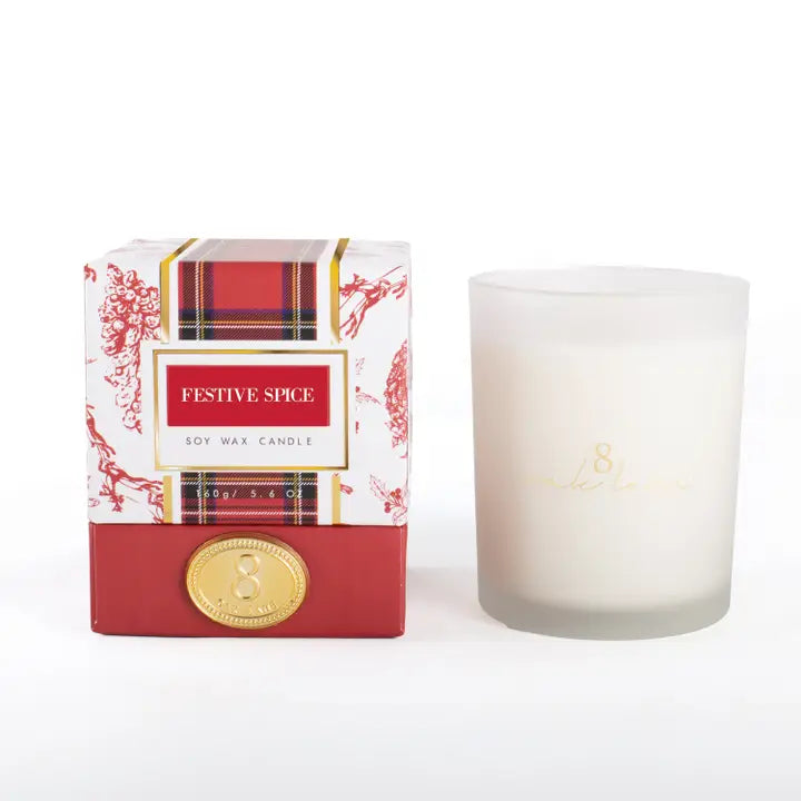 Festive Spice Soy Wax Candle, 5.6oz