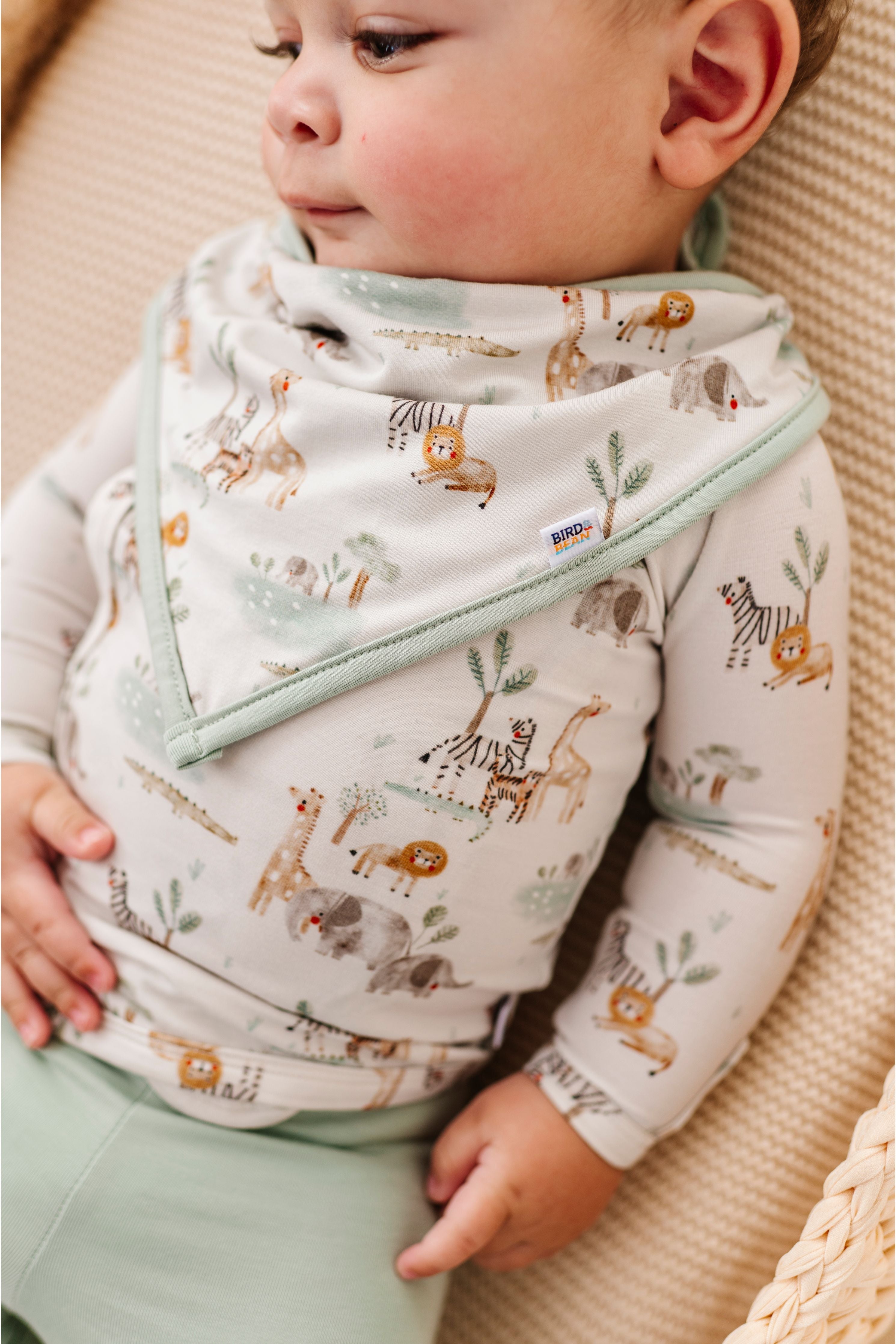 Take Me Home Bamboo Set – Soft Savannah Newborn Outfit (3-Piece)