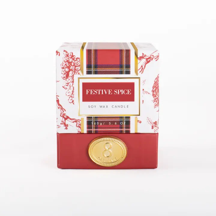 Festive Spice Soy Wax Candle, 5.6oz