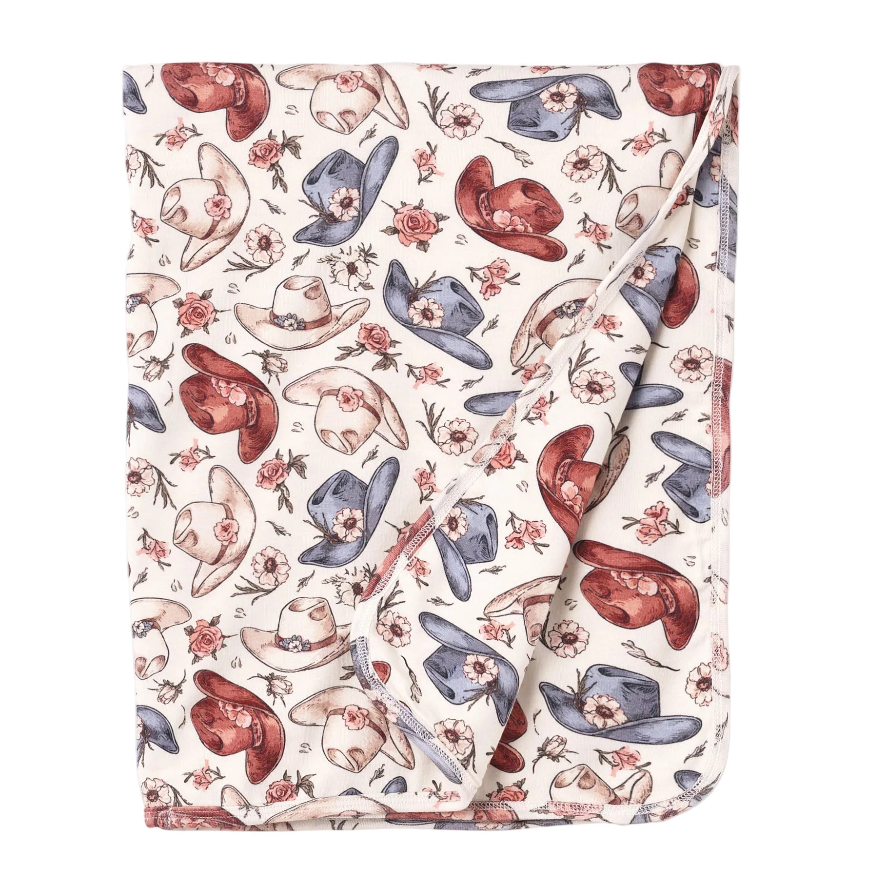 Wildflower Rodeo Stroller Blanket - Soft Bamboo Baby Gift