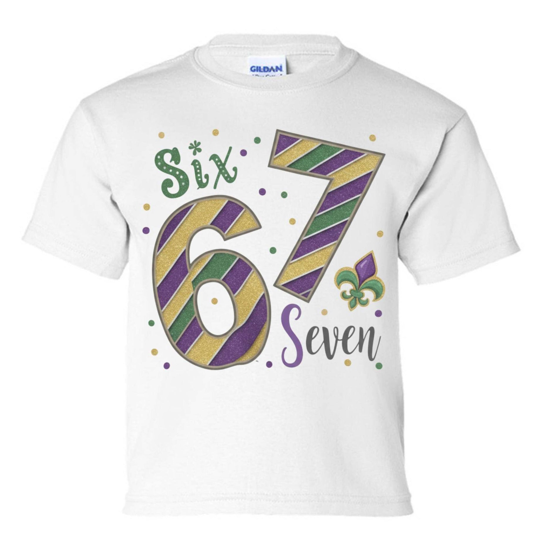 67 Mardi Gras Kids Graphic Cotton T-shirt