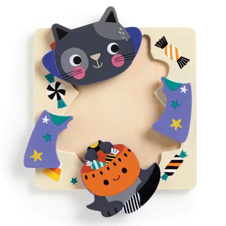 Spooky Friends Set of 4 Wood Puzzles