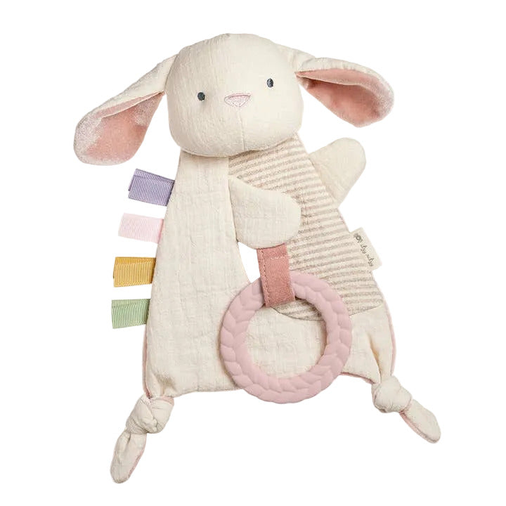 Bitzy Crinkle™ Sensory Toy with Teether - Bunny