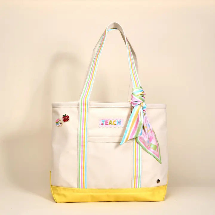 The Darling Canvas Tote Bag–School's in Session