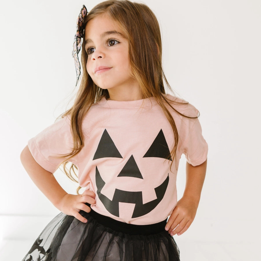 Jack O Lantern Face Halloween Toddler and Youth T-Shirt