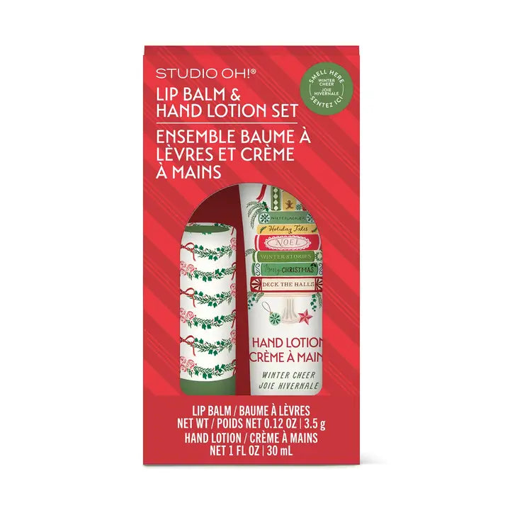Bookish Christmas Lip Balm & Hand Lotion Set