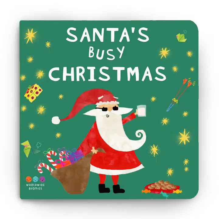 Santa's Busy Christmas | Christmas Board Book For Kids