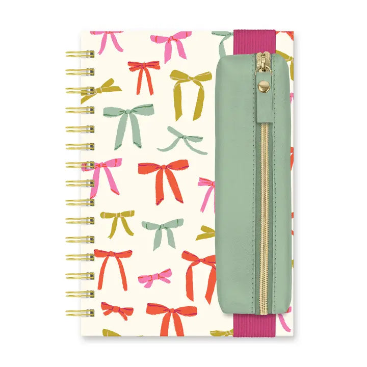 Put A Bow On It Oliver Notebook with Pen Pocket