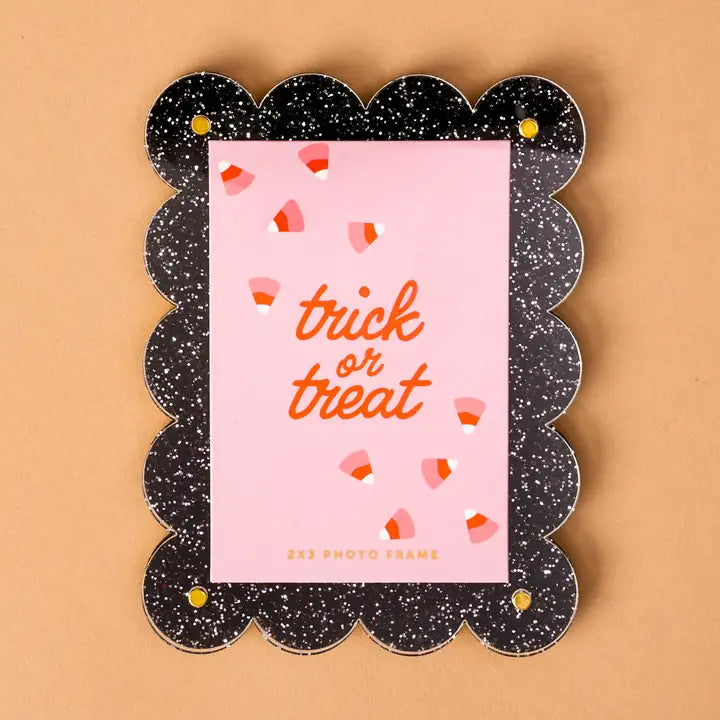 Mini Acrylic Picture Frame Magnet-Trick or Treat