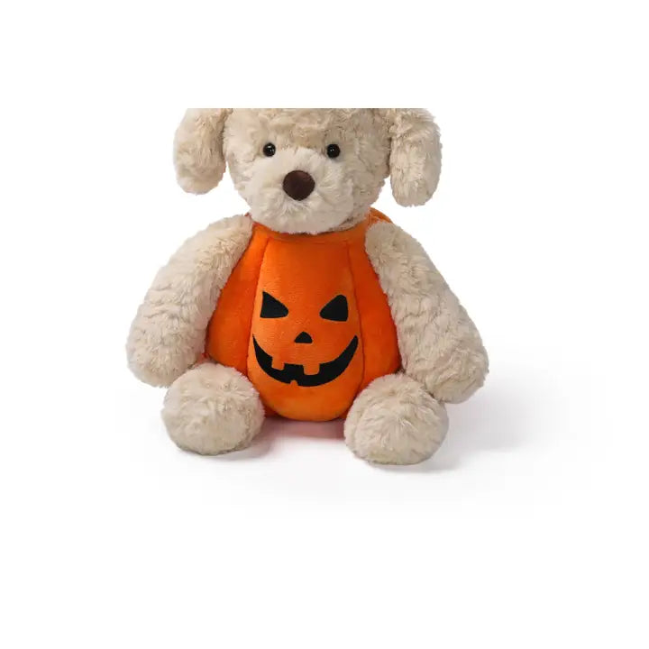 McHugs Pumpkin Puppy Weighted Plush Animal 10"