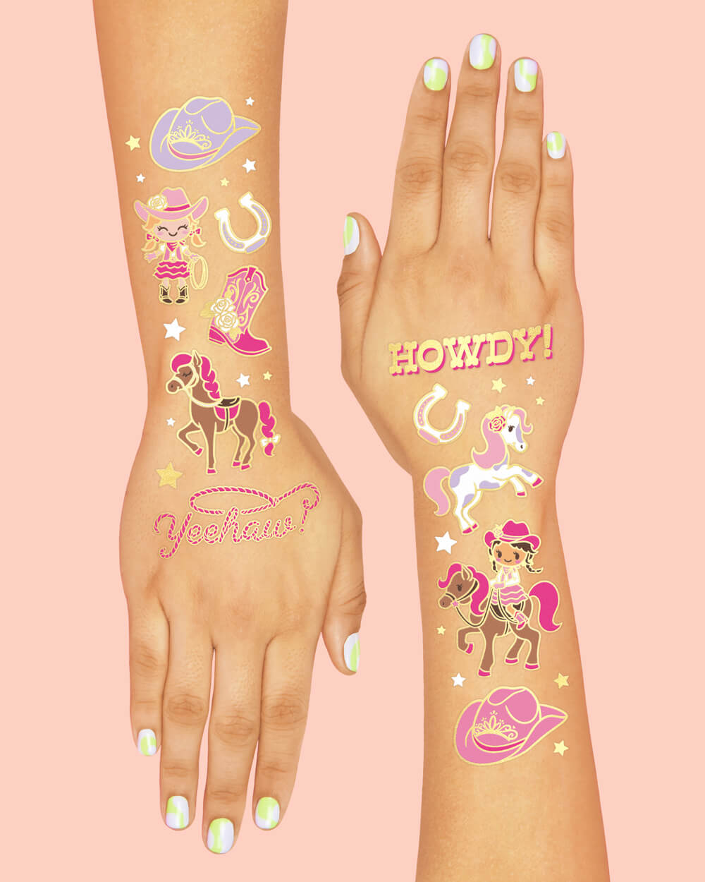 Cowgirl Tats - 100 temporary tattoos