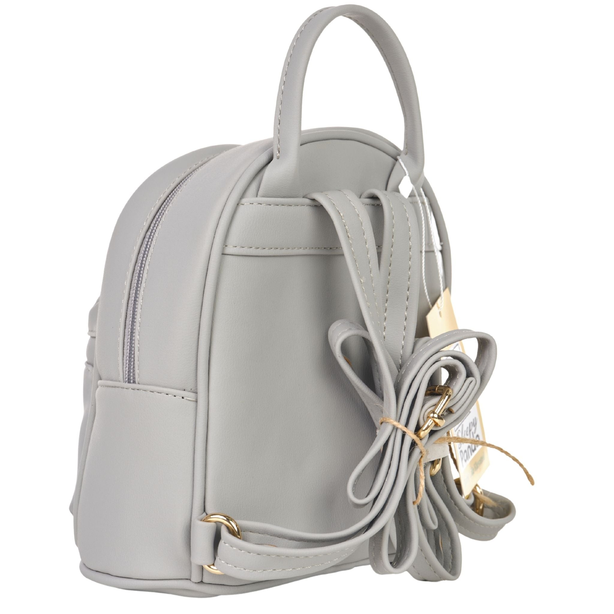 The Sleepy Panda Buddy - Vegan Leather Ultra-Mini Backpack