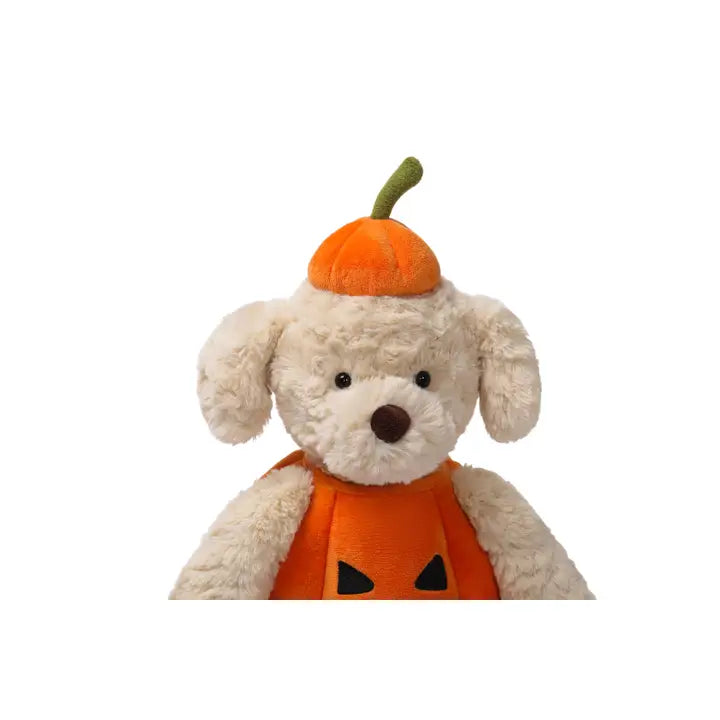 McHugs Pumpkin Puppy Weighted Plush Animal 10"