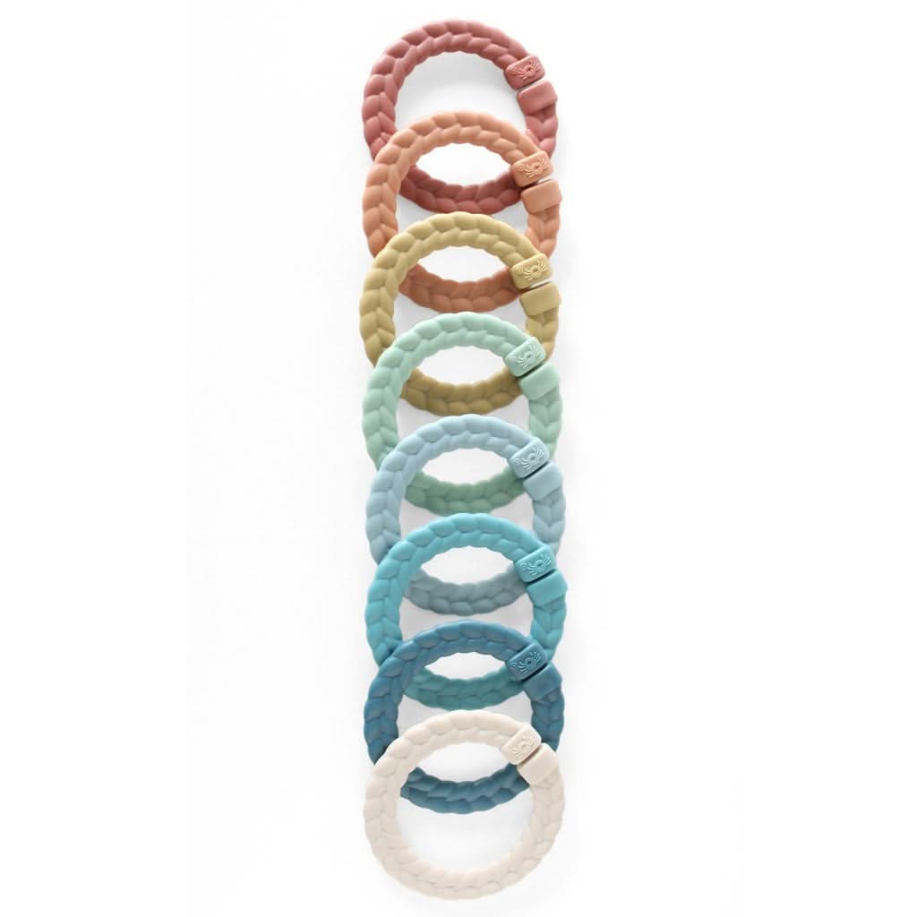 Bitzy Bespoke™ Ritzy Rings™ Linking Ring Set - Neutral Rainbow