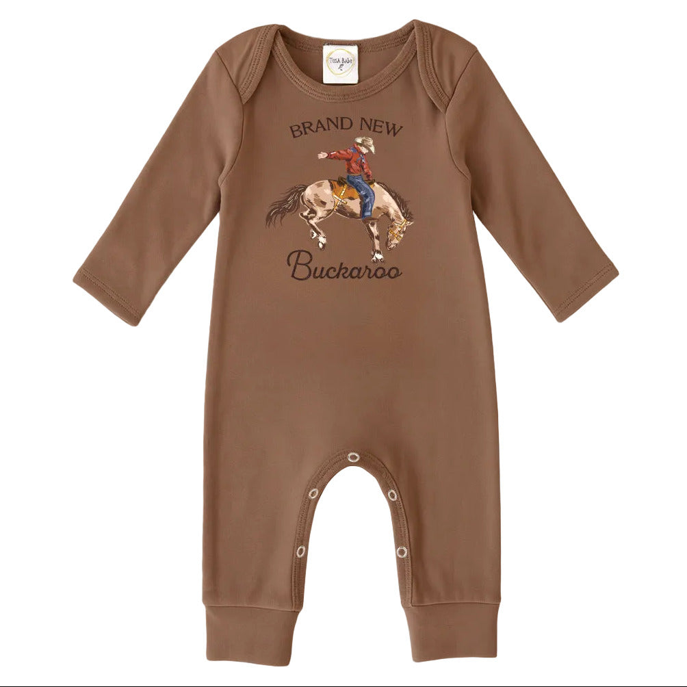 Brand New Buckaroo Baby Boy Western Cowboy Cotton Romper