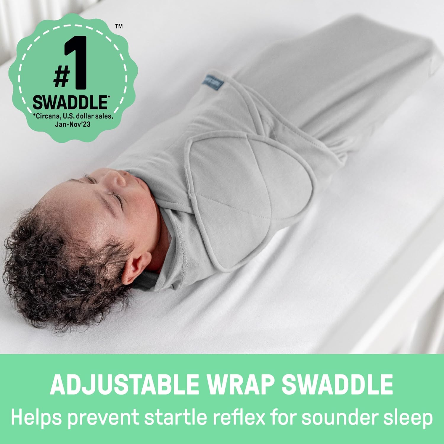 SwaddleMe by Ingenuity Monogram Collection - Rising Sun