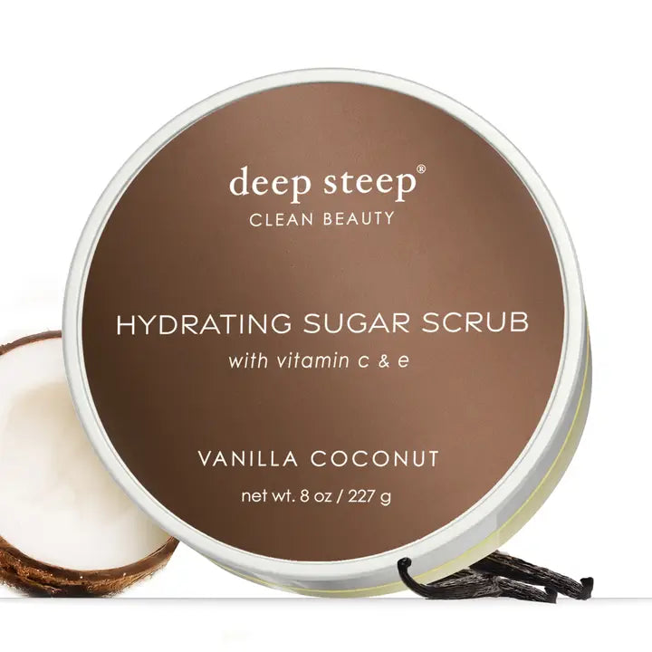 Vanilla Coconut Exfoliating and Smoothing Sugar Scrub 8oz