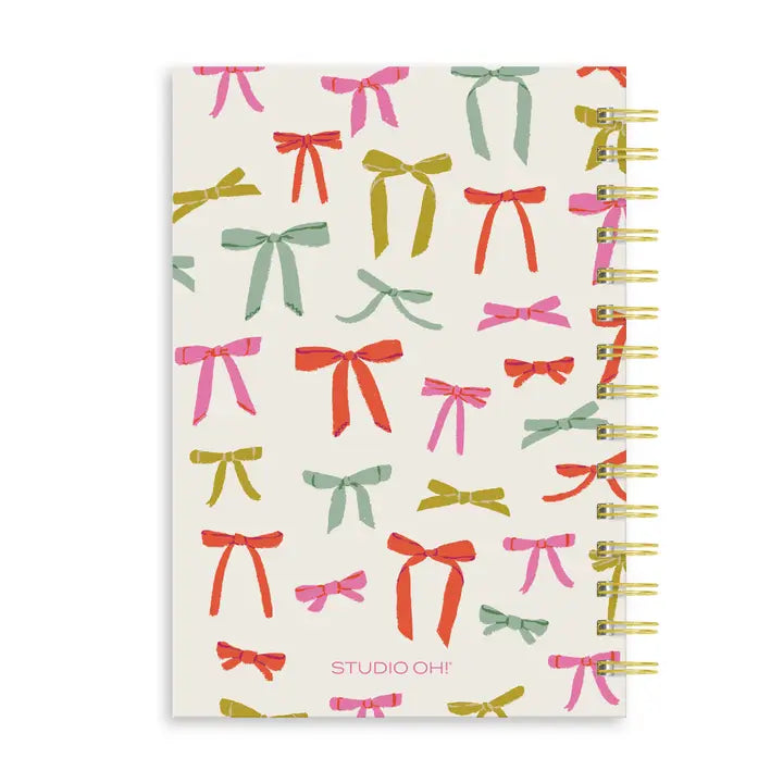 Put A Bow On It Oliver Notebook with Pen Pocket