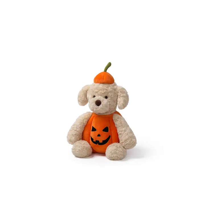 McHugs Pumpkin Puppy Weighted Plush Animal 10"