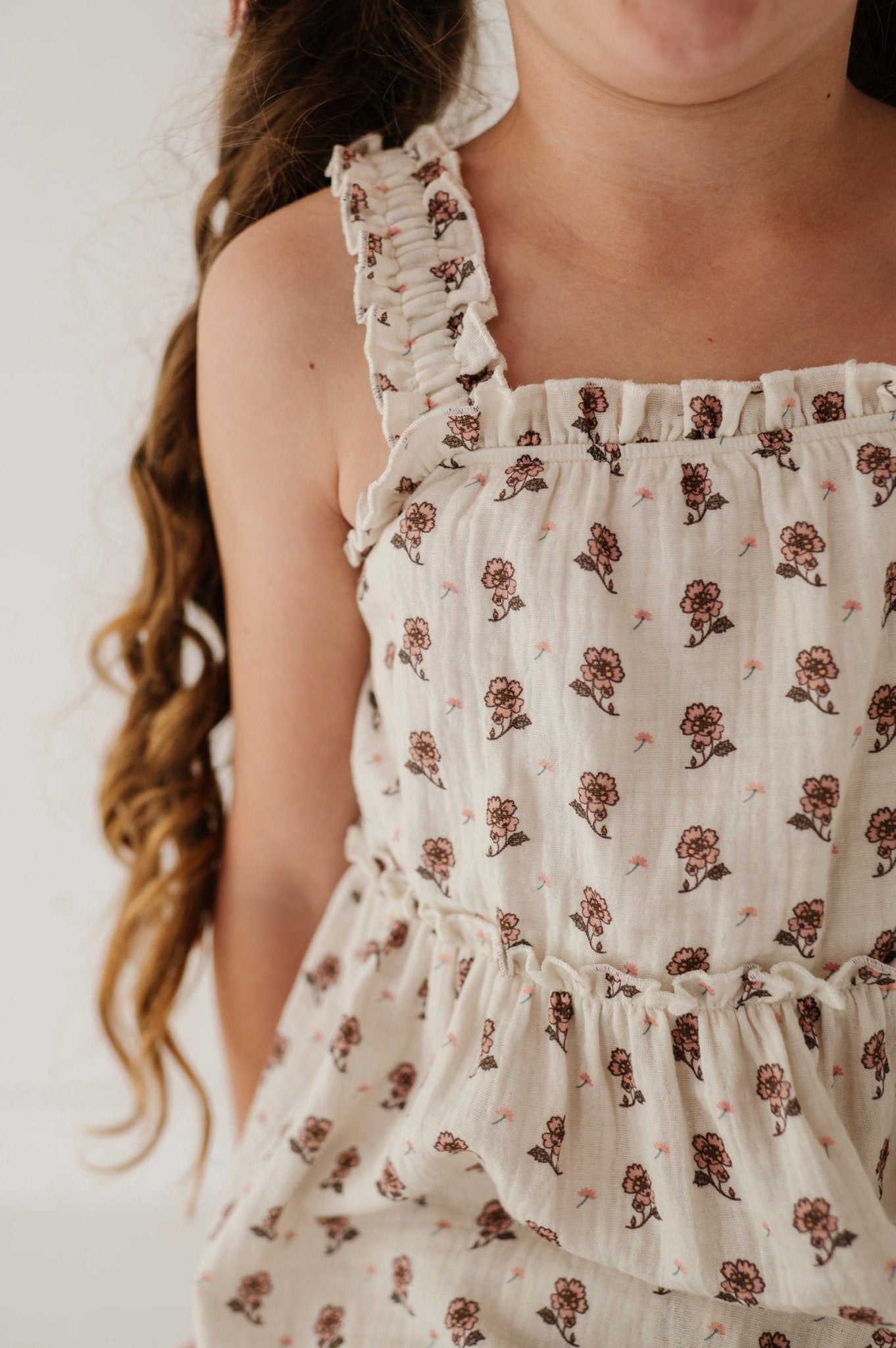 Ruffle Gauze Tank