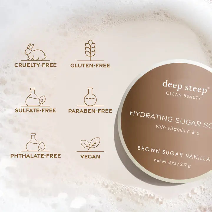 Vanilla Coconut Exfoliating and Smoothing Sugar Scrub 8oz