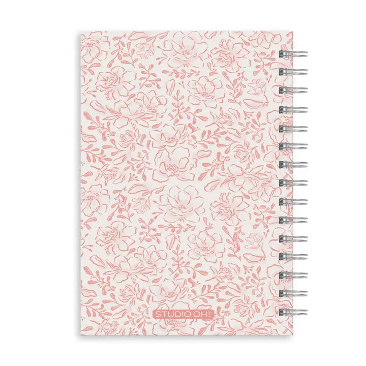 Blushing Blooms Oliver Notebook with Pen Pocket