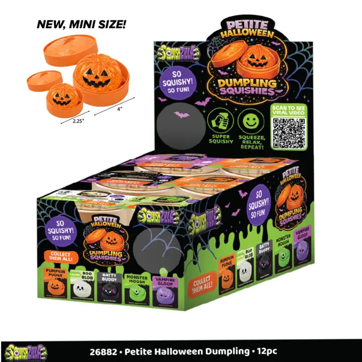Fun Doh Petite (Mini) Halloween Squishy Dumplings 12/Display