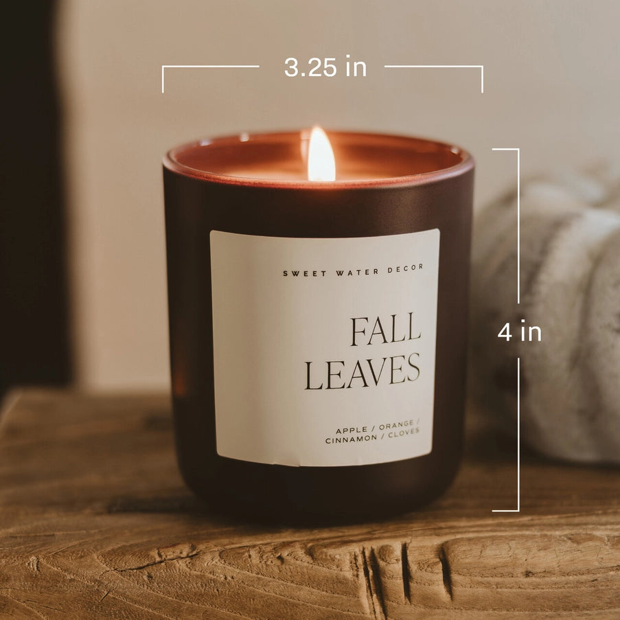 Hello Fall 15 oz Soy Candle, Matte Jar - Fall Decor