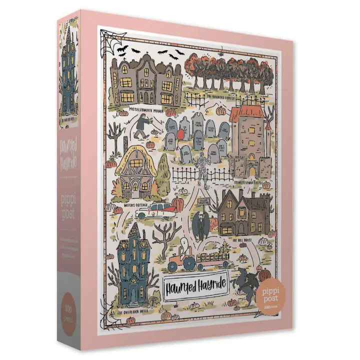Literary Haunted Hayride 500 Pc. Halloween Puzzle