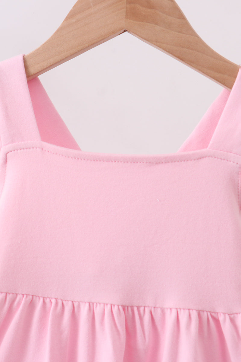 Pink Football Applique Dress