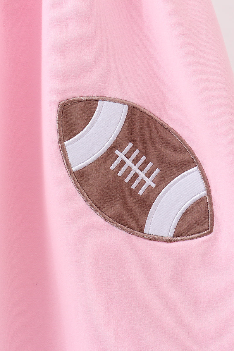 Pink Football Applique Dress