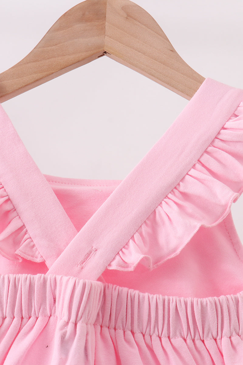 Pink Football Applique Dress