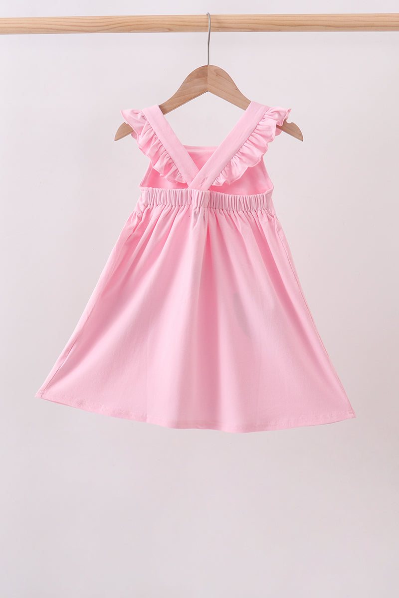 Pink Football Applique Dress
