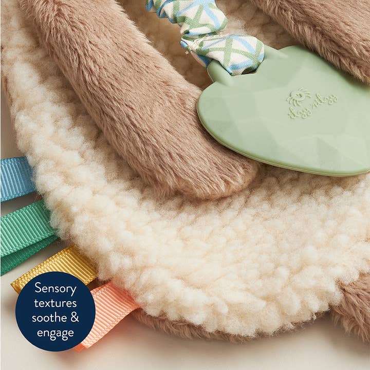 Itzy Lovey™ Plush and Teether Toy - Taupe Bunny