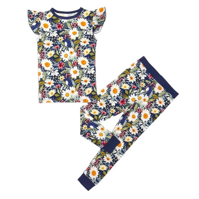Daisy Blue Pajama Set